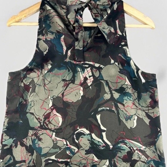 The Limited Multicolor Ruffled Halter Blouse - Picture 2 of 8